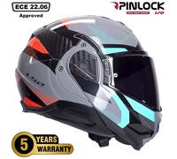 LS2 FF910 ADVANT II MODULAR FLIP-UP MOTORCYCLE CRASH HELMET TRIPLE NARDO GREY