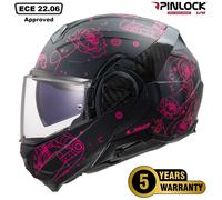 LS2 FF910 ADVANT II MODULAR P/J FLIP-UP FRONT MOTORCYCLE DVS CRASH HELMET SOPHIA