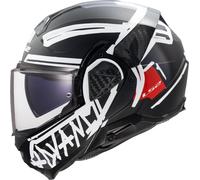 LS2 FF910 ADVANT II TAPE Klapphelm schwarz-weiss XXL