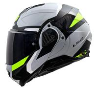 LS2 FF910 Advant II Triple, modular helmet XXL Matt Light Grey/Black/Neon-Yellow