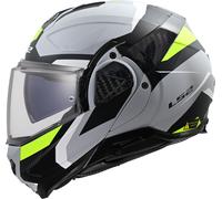 LS2 FF910 Advant II Triple, modular helmet M Matt Light Grey/Black/Neon-Yellow