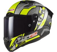 LS2 Full Face Carbon 6K Motorcycle Helmet - Thunder Carbon - FF805 - ECE22.06 - C SPACE H-V YELLOW GREY - XXL