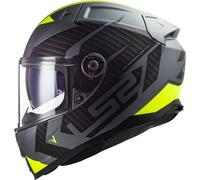 LS2 FULL FACE MOTORCYCLE FIBREGLASS HELMET DUAL VISOR FF811 VECTOR-II SPLITTER