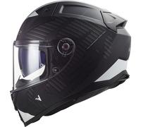 LS2 Vector II Splitter Helmet, black-white, size XL