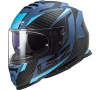 LS2, Full Face Motorcycle Helmet STORM II RACER Matt Blue, 3XL