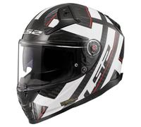 LS2 Full Face Motorcycle Helmet. Vector II Carbon Road Touring Motorbike Lid. FF811. ECE22.06 - STRONG - WHITE - (M) 57-58CM