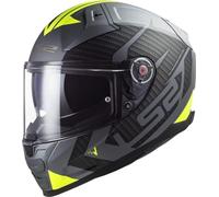 LS2 Full Face Motorcycle Helmet. Vector II Road Touring Motorbike Lid. FF811. ECE22.06 - Splitter - Matt Titanium Yellow - XL