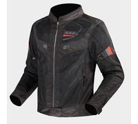 LS2 Garda Air Ladies Motorcycle Motorbike Textile Jacket Black / Red