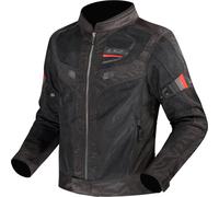 LS2 Garda Air Motorcycle Textile Jacket, black-red, size L for Men