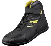 LS2 Garra perforated Motocycle Shoes, black/neon yellow, size 39