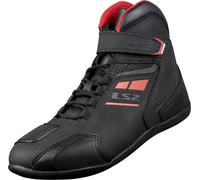 LS2 Garra perforated Motocycle Shoes, black-red, size 45 for Men