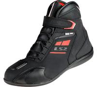 LS2 Garra waterproof Motorcycle Shoes, black-red, size 46 for Men
