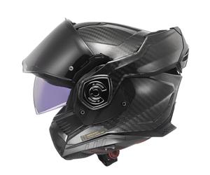 LS2 Helm Advant X Carbon Solid FF901 mat zwart | | Quick Release ratelsluiting | Carbon | geeignet für