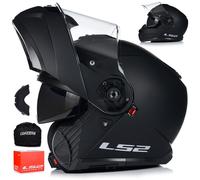 LS2 Strobe 2 FF908 Matt Black Motorcycle Motorbike Helmet