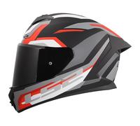 LS2, Integral Motorcycle Helmet RAPID III HYPER Black Red, L