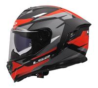 LS2, Integral motorcycle helmet STORM III KOMAI Black Red