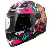 LS2 Kid Children's Motorcycle Motorbike Helmet - Cyberg Purple Cyan