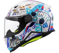 LS2 Kid Children's Motorcycle Motorbike Helmet - Next Level White