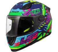 LS2 Kid Children's Motorcycle Motorbike Helmet - Svent Blue / Green