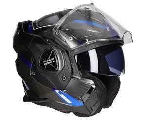 LS2, Klapphelm Motorrad ADVANT X SPECTRUM Black Titanium Blue,