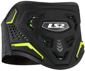 LS2 Koku Wide Kidney Belt, black/neon yellow, size M/L