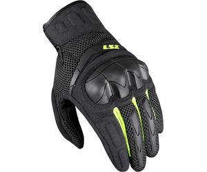 LS2 Kubra Motocycle Gloves, anthracite/neon yellow, size XL
