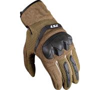 LS2 Kubra Motocycle Gloves, brown, size 2XL