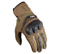 LS2 Kubra Motocycle Gloves, brown, XL