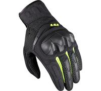 LS2 Kubra Motocycle Gloves, grey-yellow, size M for Men