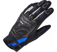 LS2 Ladies All Terrain Textile Gloves Motorcycle Motorbike Womens - Black / Blue