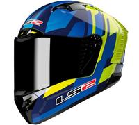 LS2 LS2 - Helmet FF805 Thunder Carbon Gas Blue / H-V Yellow XXL