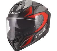 LS2 FF817 CHALLENGER II VIPER Integralhelm grau-rot XS