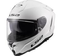 LS2, Challenger II Solid Integral Motorcycle Helmet, White, L