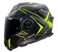 LS2 FF901 Advant X Carbon Future II, modular helmet 3XL Black/Grey/Neon-Yellow
