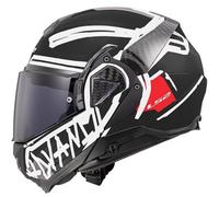 LS2 FF910 Advant II Tape Helmet, black-white, size XS for Men