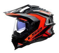 LS2 MX701 Explorer Carbon Frontier II, adventure helmet XS Black/Orange/Grey