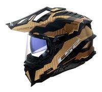 LS2 MX701 Explorer Carbon Trick, adventure helmet XXL Black/Brown/Beige