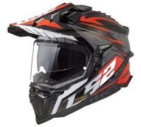 LS2 MX701 Explorer Adventure Helmet Spire Spire Black/Titanium/RedL Spire Black,Titanium,Red L