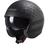 LS2 LS2 - Helmet OF599 Spitfire II Black Flag Matt Black Titanium M
