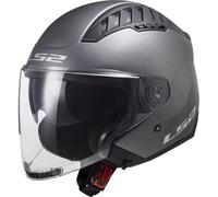 LS2 OF600 Copter II Solid Jet Helmet, silver, size XL