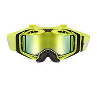 LS2 Motocross Helmet Goggles with Pinlock. AURA PRO GOGGLE BLACK YELLOW WITH IRIDIUM VISOR
