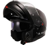 LS2 Motorcycle Helmet. Modular / Flip Front. FF908 STROBE II GLOSS BLACK-06 (XL) 61-62cm