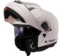 LS2 Motorcycle Helmet. Modular / Flip Front. FF908 STROBE II GLOSS WHITE-06 (M) 57-58cm