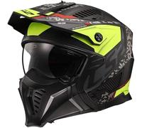LS2 OF606 Drifter Devor Trial Helmet, black-yellow, size L for Men
