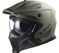 LS2 Motorcycle Helmet OF606 DRIFTER MATT SAND - Open Faced With Removable Mask - Large (59 - 60cm)