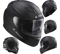 LS2 Motorcycle Helmets Full Face -Stream Evo Matt, Black, Size L