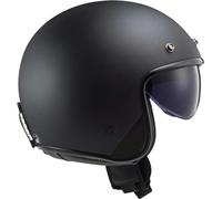 LS2 Motorcycle Helmets - OF601 - Open Faced - BOB - MATT BLACK - M