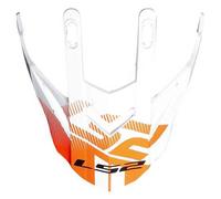 LS2 MX436 Pioneer Helmet Peak, white-orange