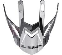 LS2 MX436 Pioneer Helmet Peak, silver