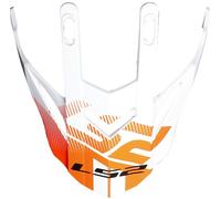 LS2 MX436 Pioneer Helmet Peak, white-orange